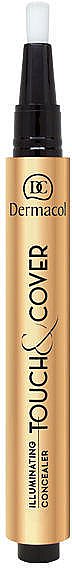 Illuminierender Concealer mit Pinsel - Dermacol Highlighting Elick Concealer Touch & Cover — Bild N2