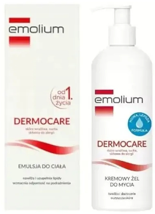 Set - Emolium Dermocare (sh/gel/400ml + b/emulsion/400ml) — Bild N1