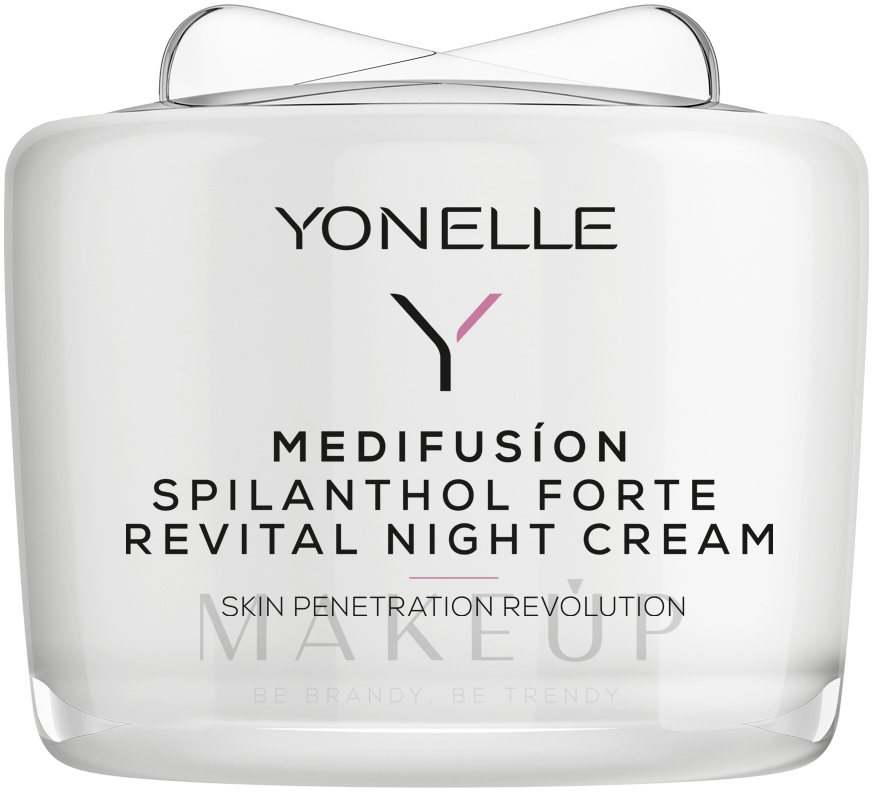 Regenerierende Nachtcreme für das Gesicht gegen Falten - Yonelle Medifusion Spilantol Forte Revital Night Cream — Bild 55 ml
