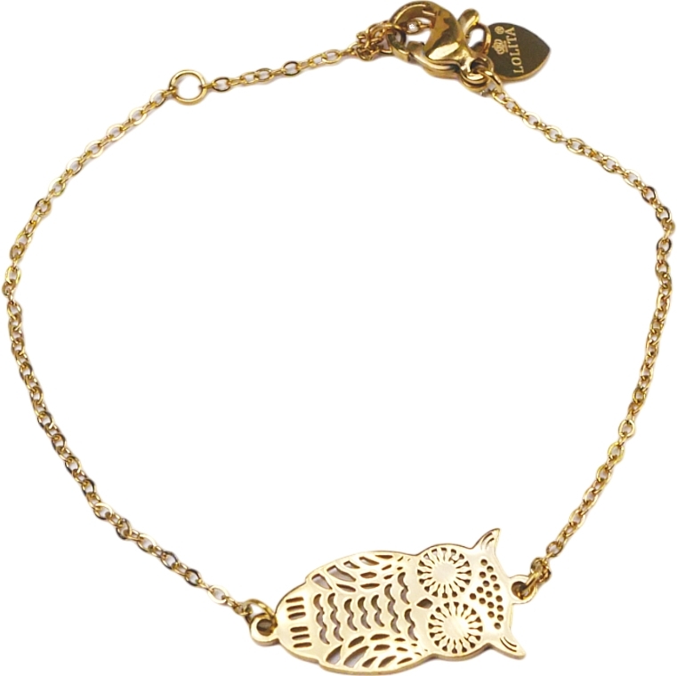 Armband für Damen Eule golden - Lolita Accessories — Bild N1