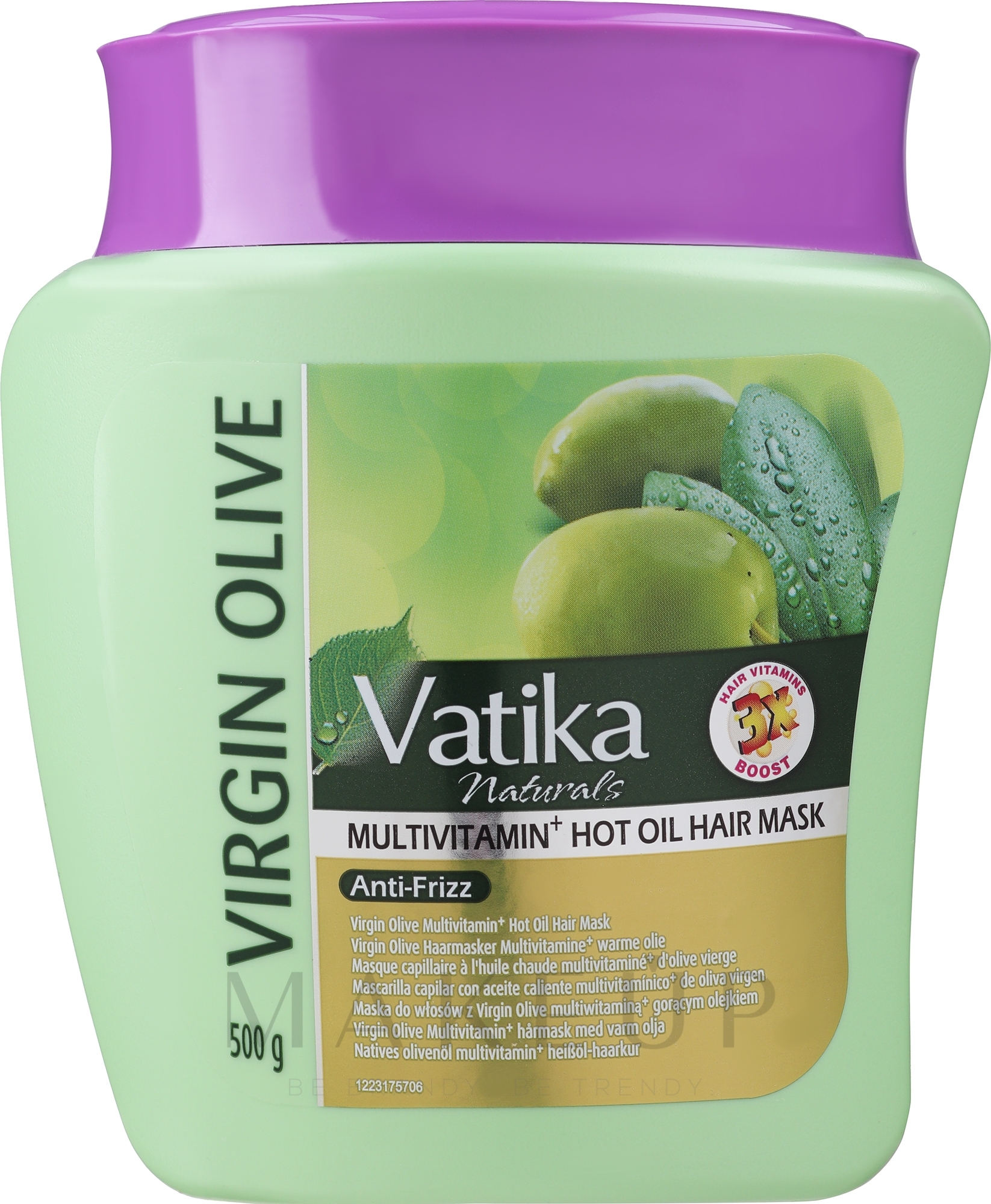 Haarmaske mit Olive, Mandel und Henna - Dabur Vatika Virgin Olive Deep Conditioning — Foto 500 g
