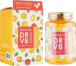 Aufhellendes Gesichtsserum mit Vitaminen - FarmStay Dr-V8 Vitamin Ampoule — Bild N1