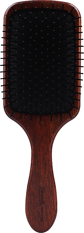 Quadratische Haarbürste 24 cm - Janeke Bobinga Wood Hairbrush — Bild N1