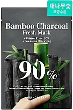 Maske mit Bambus und Aktivkohle - Bring Green Bamboo Charcoal 90% Fresh Mask — Bild N1