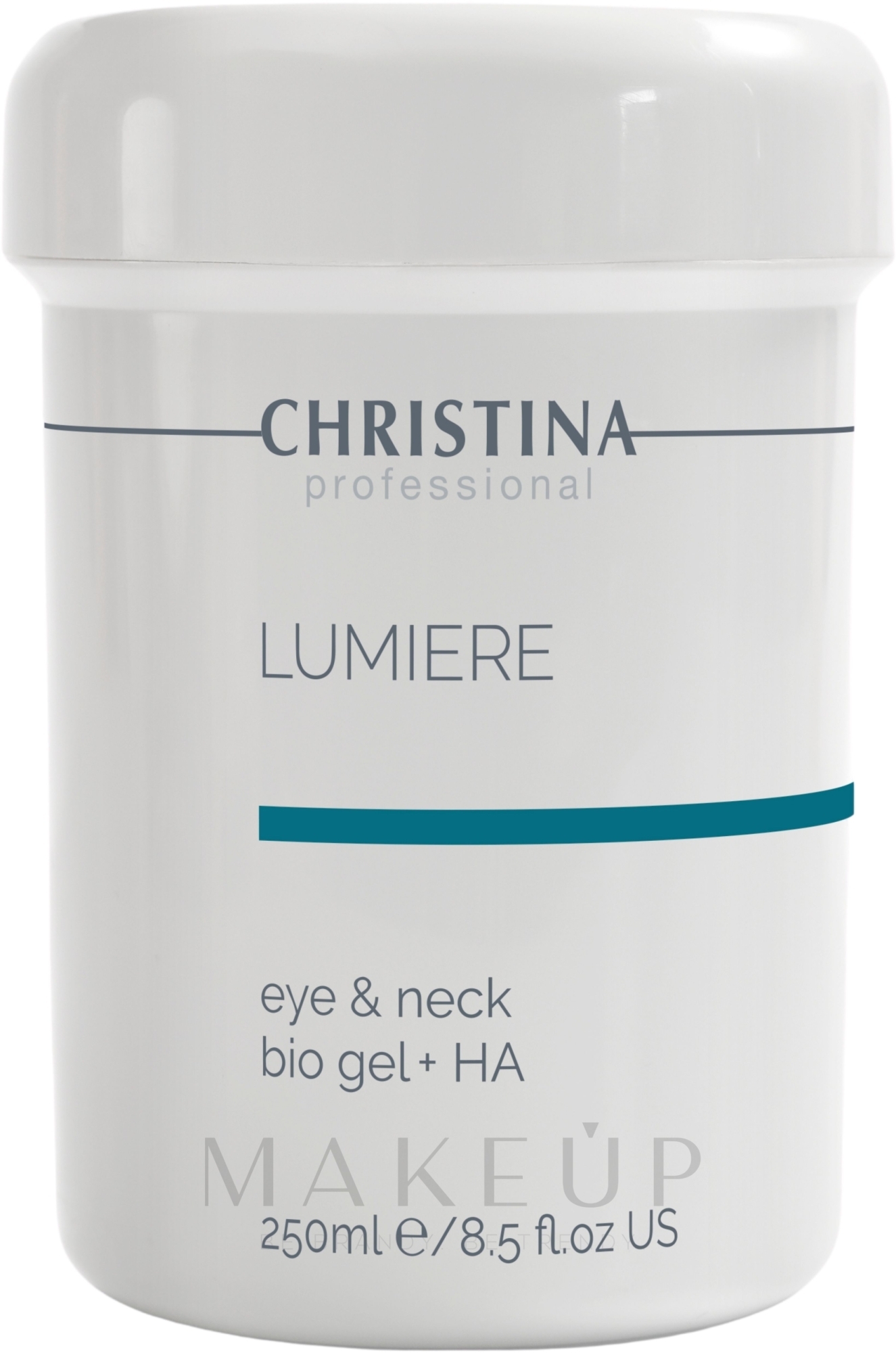 Lumieregel mit Hyaluronsäure für die Hautpflege der Augenpartie und des Halses - Christina Eye & Neck Bio Gel — Bild 250 ml