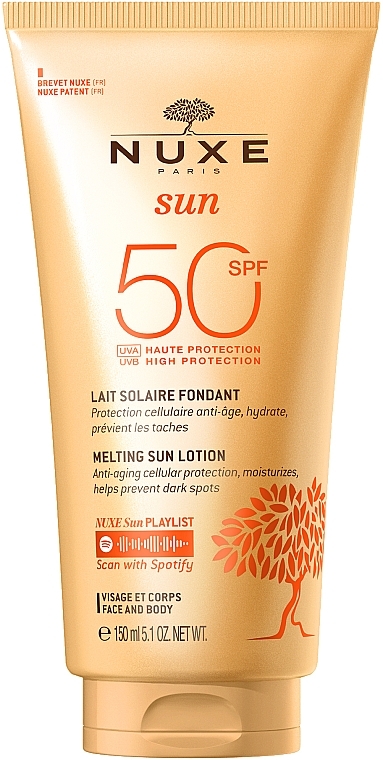 Sonnenschutzlotion für Gesicht und Körper SPF 50 - Nuxe Sun Delicious Lotion Face & Body SPF50 — Bild N1