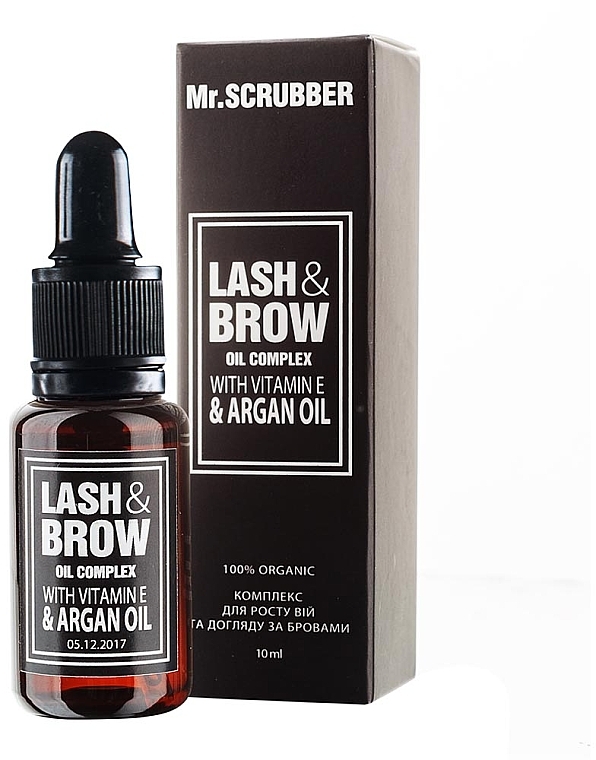 Komplex für Wimpernwachstum und Augenbrauenpflege - Mr.Scrubber Lash&Brow Oil Complex — Bild N1