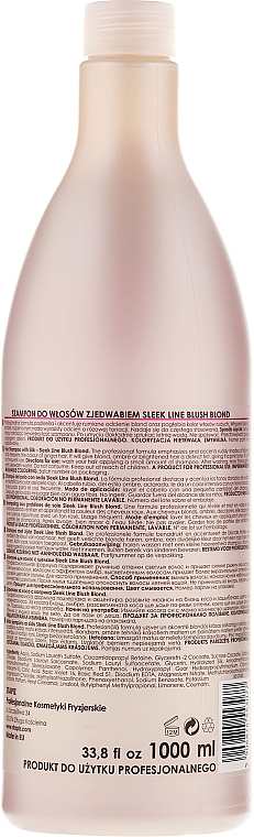 Shampoo für rosa Farbtöne für blondes, aufgehelltes und graues Haar - Stapiz Sleek Line Blush Blond Shampoo — Foto N4