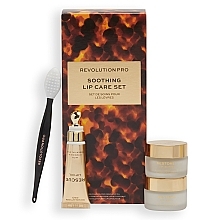Set - Revolution Pro Soothing Lip Care Gift Set (lip/scr/12g + lip/balm/12g + lip/oil/8ml + brush) — Bild N1
