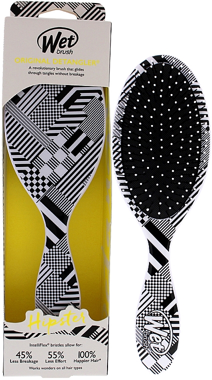 Haarbürste - Wet Brush Original Detangler Hipster Diagonal Checkers — Bild N1
