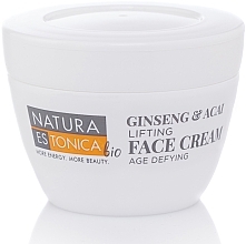 Düfte, Parfümerie und Kosmetik Straffende Anti-Aging Gesichtscreme mit Ginseng und Acai-Beere - Natura Estonica Ginseng & Acai Face Cream