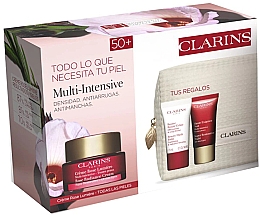 Düfte, Parfümerie und Kosmetik Set - Clarins Super Restorative (d/cr/50ml + n/cr/15ml + f/balm/15ml + pouch)