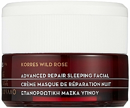 Düfte, Parfümerie und Kosmetik Regenerierende Creme-Maske für die Nacht mit Wildrose - Korres Wild Rose Advanced Repair Sleeping Facial
