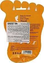 Pflegende Fußmaske mit Honig und Mandeln - Mond'Sub Honey & Almond Foot Cream Mask — Bild N2