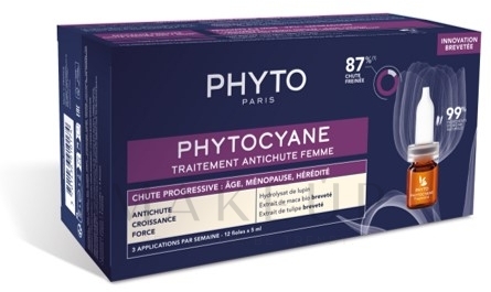 Ampullen gegen Haarausfall - Phyto Phytocyane Progressive Treatment — Bild 12 x 5 ml