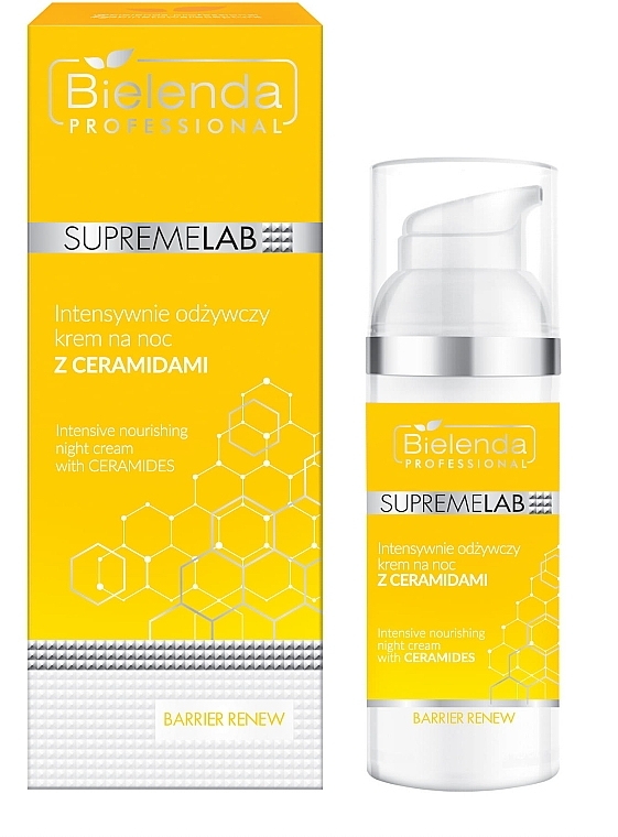 Intensiv pflegende Nachtcreme mit Ceramiden - Bielenda Professional SupremeLab Barrier Renew (Probe) — Bild N1