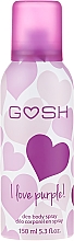 Düfte, Parfümerie und Kosmetik Deospray - Gosh I Love Purple Deo Body Spray