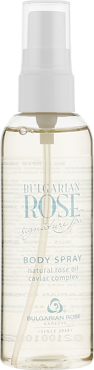 Parfümiertes Körperspray mit natürlichem Rosenöl und Kaviarkomplex - Bulgarian Rose Signature Spa — Bild N2