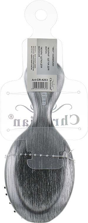 Haarbürste Mini CR-4263 schwarz-silber - Christian — Bild N2