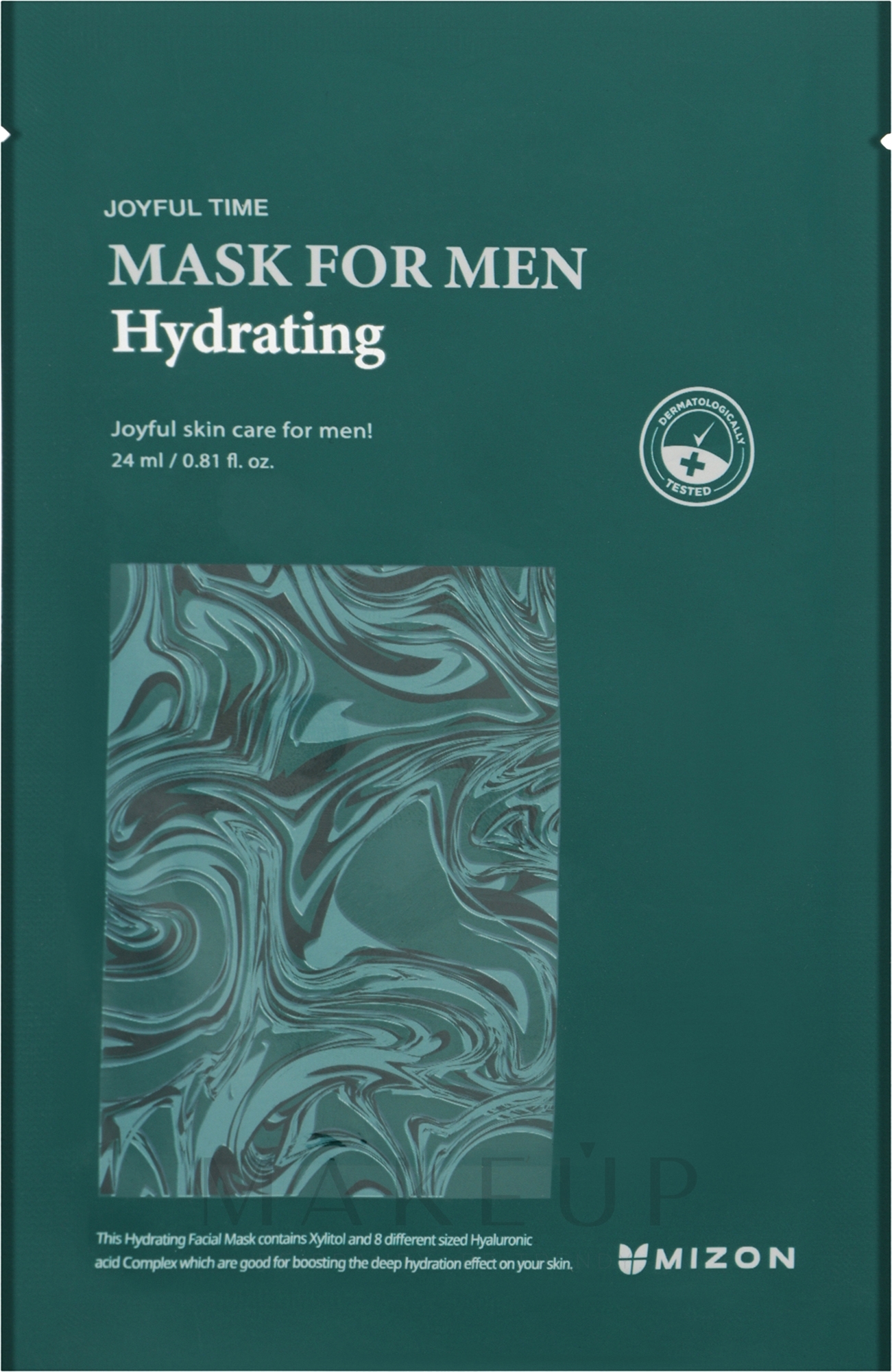 Feuchtigkeitsspendende Gesichtsmaske für Männer - Mizon Joyful Time Mask For Men Hydrating — Bild 24 ml