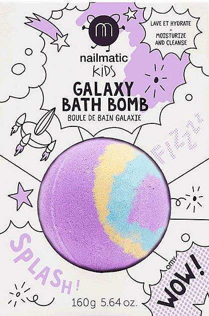 Badebombe violett-gelb-blau - Nailmatic Galaxy Bath Bomb — Bild N1