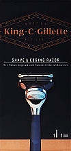 Düfte, Parfümerie und Kosmetik Rasierer mit Trimmer und 5 Ersatzklingen - Gillette King C. Shave & Edging Razor