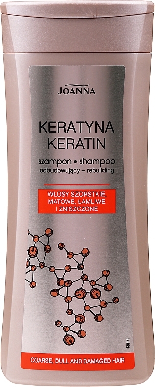 Keratin Shampoo für dickes, stumpfes und strapaziertes Haar - Joanna Keratin Shampoo — Bild N1