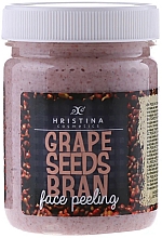 Gesichtspeeling mit gemahlenen Traubenkernen - Hristina Cosmetics Grape Seeds Bran Face Peeling — Bild N1