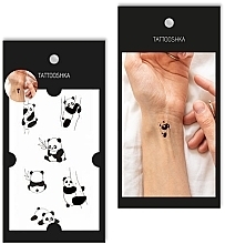 emporäres Tattoo Mini-Pandas - Tattooshka — Bild N1