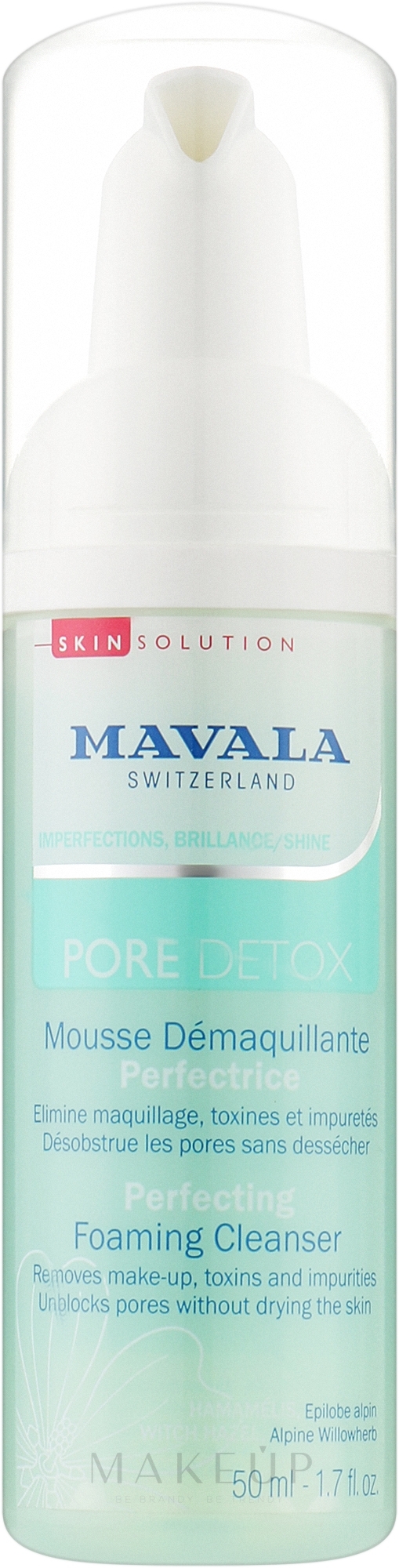 Gesichtsreinigungsschaum - Mavala Pore Detox Perfecting Foaming Cleanser — Bild 50 ml