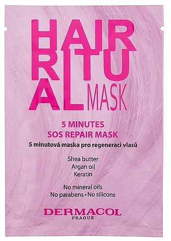 Haarmaske - Dermacol Hair Ritual 5 Minutes SOS Repair Mask — Bild N1