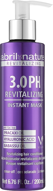Revitalisierende Haarmaske - Abril et Nature 3.0 PH Revitalizing Instant Mask  — Bild N1