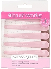 Düfte, Parfümerie und Kosmetik Haarspangen rosa 6 St. - Brushworks Sectioning Clips 
