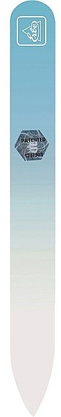Glasnagelfeile im Etui 14 cm pastellblau - Erbe Solingen Soft-Touch — Bild N2