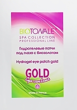 Düfte, Parfümerie und Kosmetik Hydrogel-Patches für die Augenpartie mit Bio-Gold - Biotonale Hydrogel Eye Patch Gold