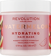 Düfte, Parfümerie und Kosmetik Feuchtigkeitsspendende, glättende und pflegende Haarmaske mit Wassermelone - Makeup Revolution Watermelon Hydrating Hair Mask
