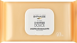 Make-up-Entfernungstücher 40 St. - Byphasse Make-up Remover Sweet Almond Oil Wipes — Bild N1