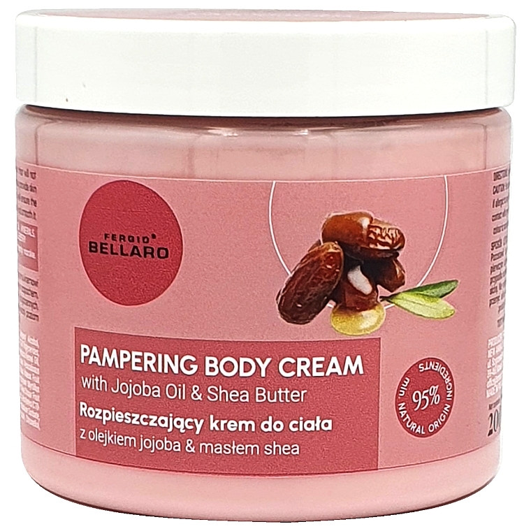 Körperpflegecreme mit Jojobaöl und Sheabutter - Fergio Bellaro Pampering Body Cream  — Bild N1