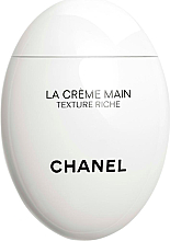 Düfte, Parfümerie und Kosmetik Pflegende und reichhaltige Hand- und Nagelcreme mit Sheabutter und Glycerin - Chanel La Creme Main Hand Cream Texture Riche