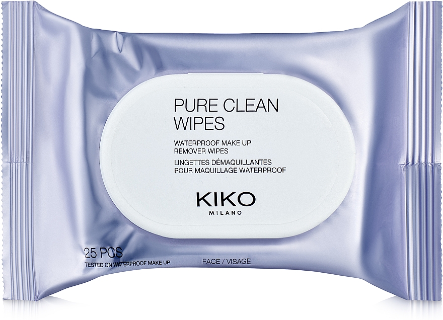 Feuchttücher zum Abschminken von wasserfestem Make-up - Kiko Milano Pure Clean Waterproof Make Up Remover Wipes — Bild N2