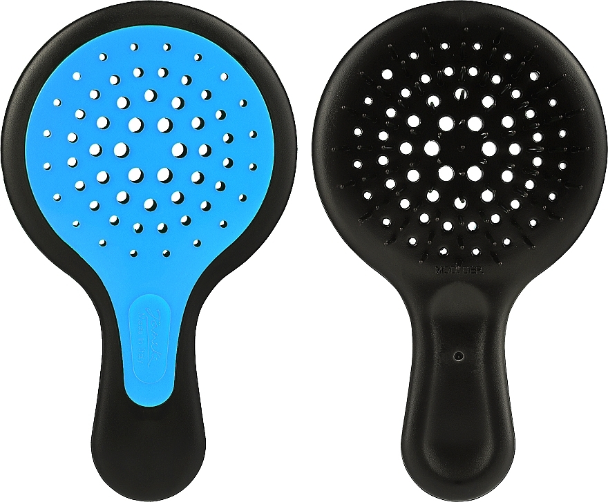 Haarbürste schwarz mit blau - Janeke Superbrush Mini — Bild N5
