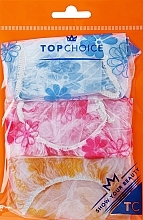 Düfte, Parfümerie und Kosmetik Duschhaube 30659 blau, orange, rosa 3 St. - Top Choice