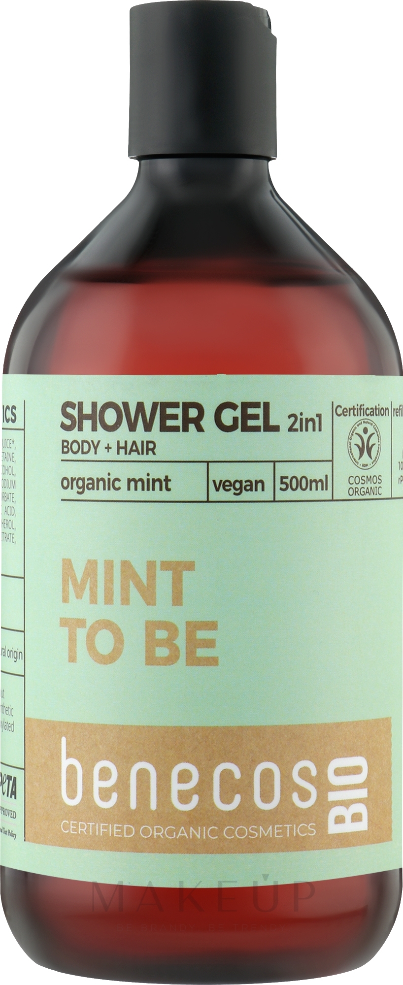 2in1 Duschgel - Benecos Shower Gel and Shampoo Mint — Bild 500 ml