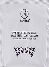 Mattierende Gesichtscreme für den Tag - Lambre Evermatting Line Matting Day Cream (Probe)  — Bild N1