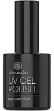 Top für Hybridlack - Alessandro International UV Gel Polish Top Coat Clear  — Bild N1