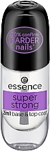 Düfte, Parfümerie und Kosmetik 2in1 Basis- und Decklack - Essence Super Strong 2In1 Base & Top Coat