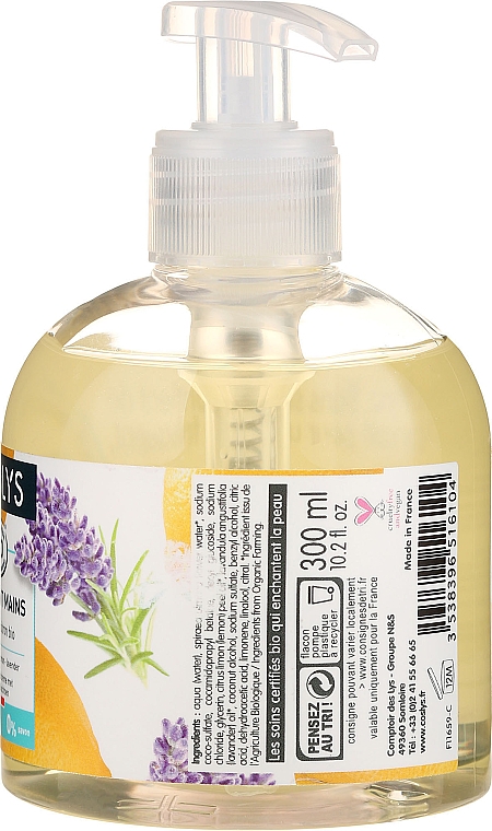 Reinigende Handcreme mit Lavendel und Zitrone - Coslys Hand & Nail Care Hand Wash Cream Lemon & Lavender — Bild N2