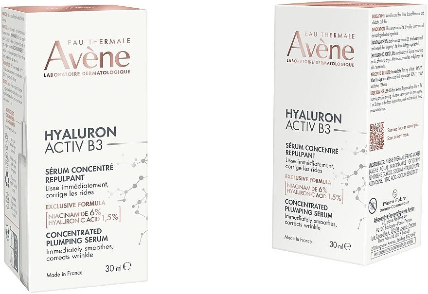 Konzentriertes Gesichtsserum für mehr Volumen - Avene Hyaluron Activ B3 Concentrated Plumping Serum — Bild N3