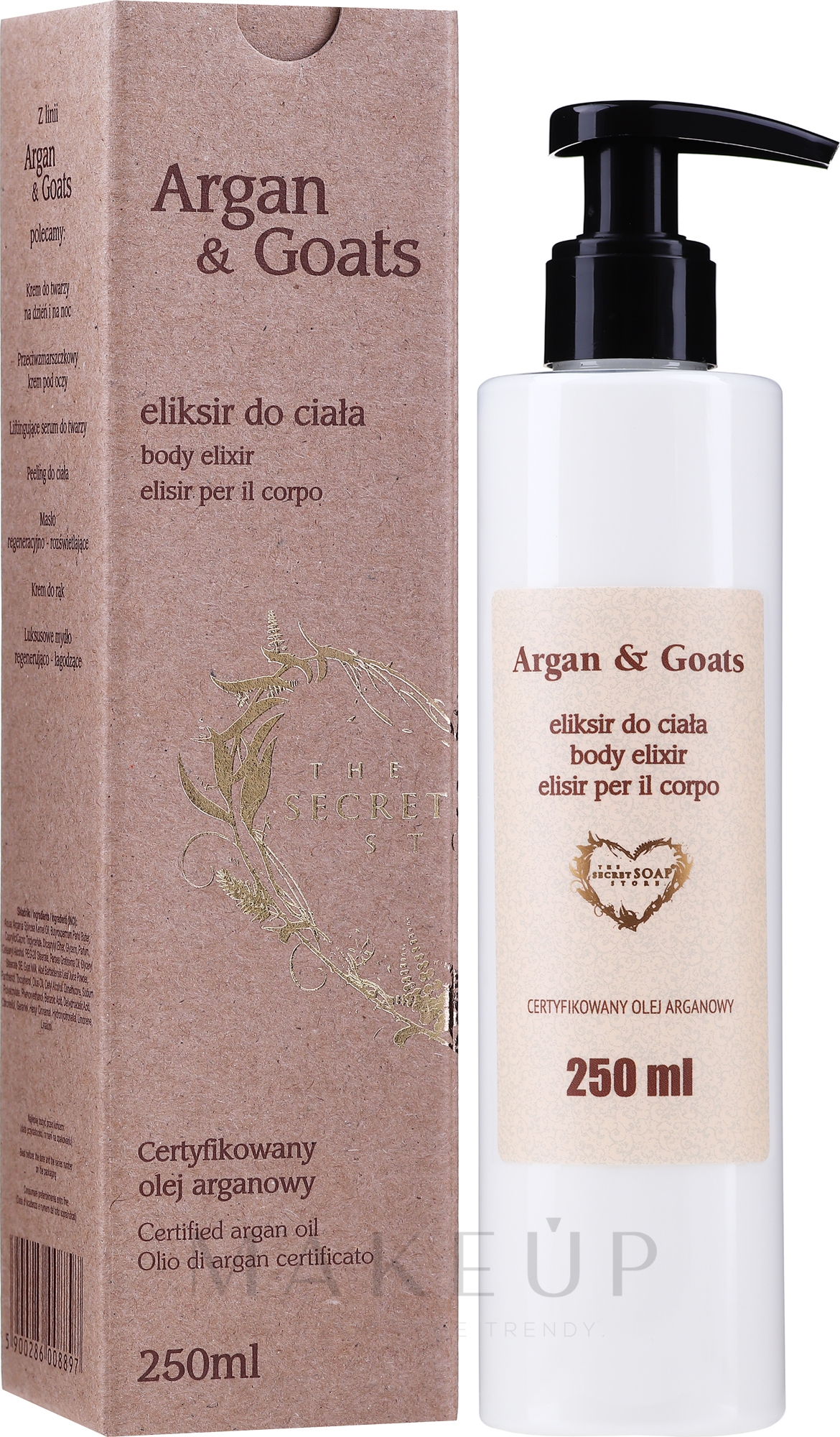 Körperelixier mit Arganöl und Ziegenmilch - Soap&Friends Argan & Goats Body Elixir — Bild 250 ml