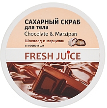 Düfte, Parfümerie und Kosmetik Körperpeeling mit Kristallzucker - Fresh Juice Chocolate and Marzipan